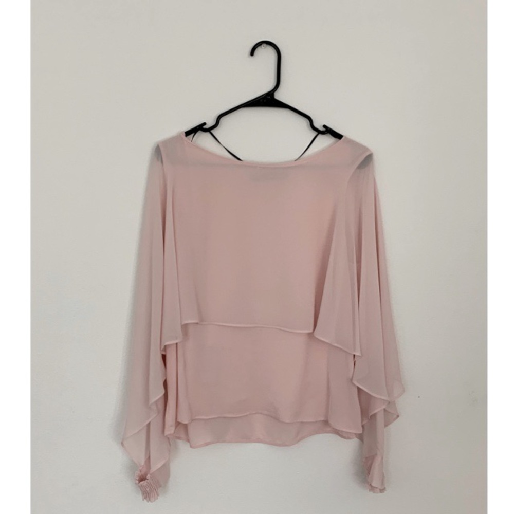ZARA Open Cuffed Blouse